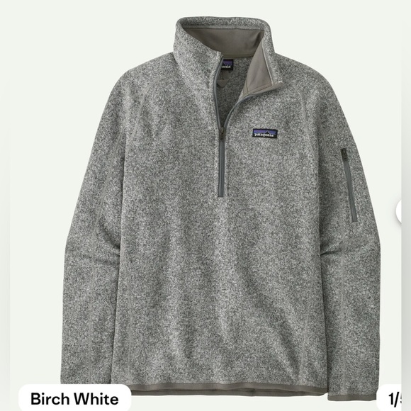 Patagonia Women’s Better Sweater 1/4 -Zip Fleece in Birch White , size XS - Picture 10 of 10